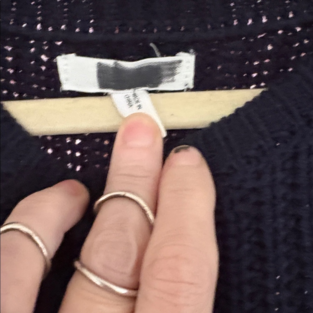 Maurices Navy Maxi Cable Knit Sweater Dress Balloon Sleeves  NWOT S/M - Picture 3 of 10